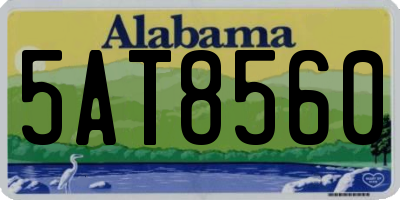 AL license plate 5AT8560