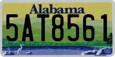 AL license plate 5AT8561