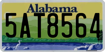 AL license plate 5AT8564