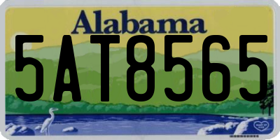 AL license plate 5AT8565