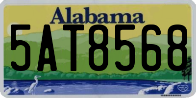 AL license plate 5AT8568