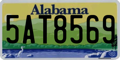 AL license plate 5AT8569