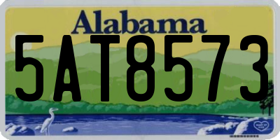 AL license plate 5AT8573