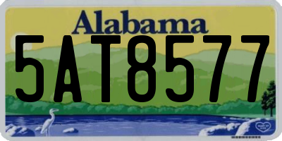 AL license plate 5AT8577