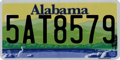 AL license plate 5AT8579