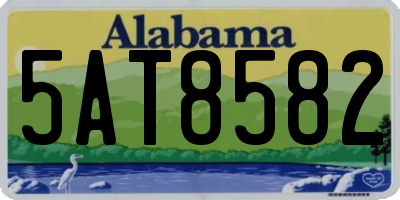 AL license plate 5AT8582