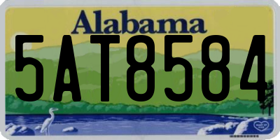 AL license plate 5AT8584