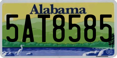 AL license plate 5AT8585