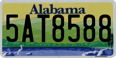 AL license plate 5AT8588