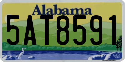 AL license plate 5AT8591