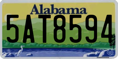 AL license plate 5AT8594