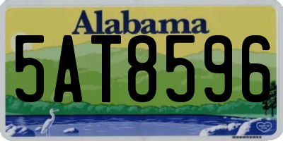 AL license plate 5AT8596