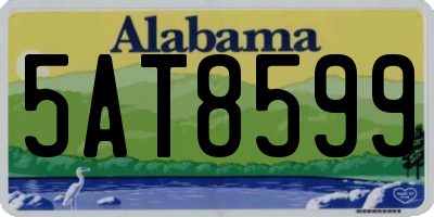AL license plate 5AT8599