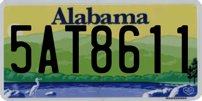 AL license plate 5AT8611