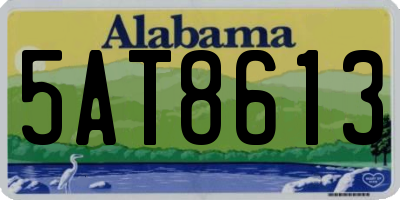AL license plate 5AT8613