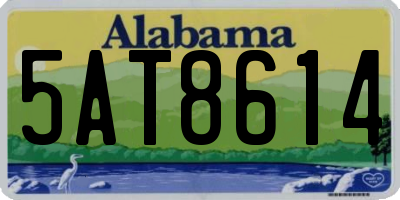 AL license plate 5AT8614
