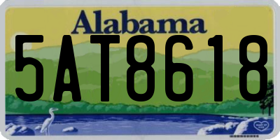 AL license plate 5AT8618
