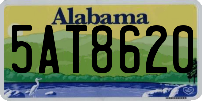 AL license plate 5AT8620