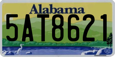 AL license plate 5AT8621
