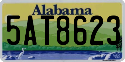 AL license plate 5AT8623