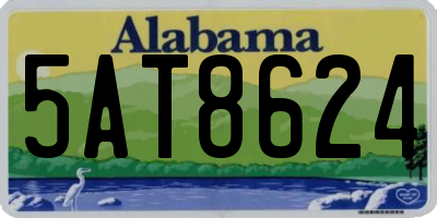 AL license plate 5AT8624