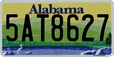 AL license plate 5AT8627