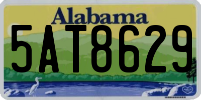 AL license plate 5AT8629