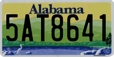 AL license plate 5AT8641