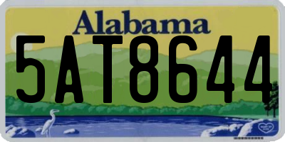 AL license plate 5AT8644