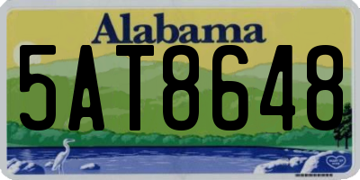 AL license plate 5AT8648