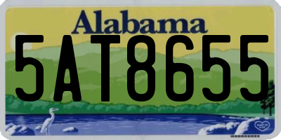AL license plate 5AT8655