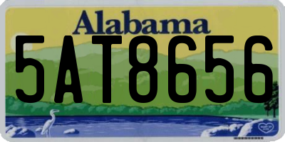 AL license plate 5AT8656