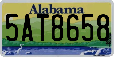 AL license plate 5AT8658
