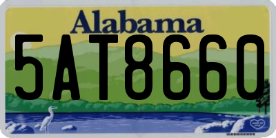 AL license plate 5AT8660