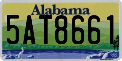 AL license plate 5AT8661
