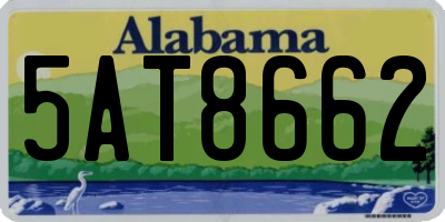 AL license plate 5AT8662
