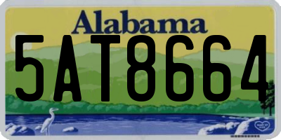 AL license plate 5AT8664