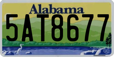 AL license plate 5AT8677