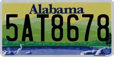 AL license plate 5AT8678