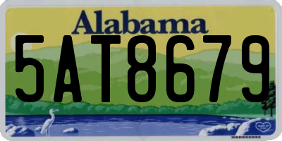 AL license plate 5AT8679