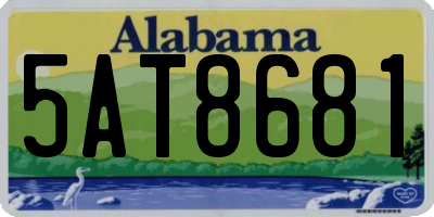 AL license plate 5AT8681