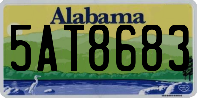 AL license plate 5AT8683