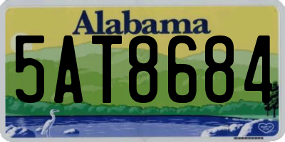 AL license plate 5AT8684