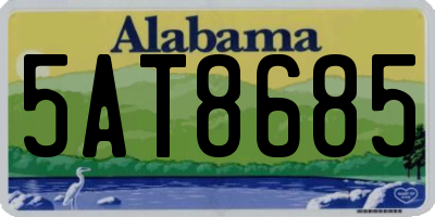 AL license plate 5AT8685