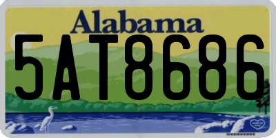 AL license plate 5AT8686