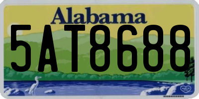 AL license plate 5AT8688
