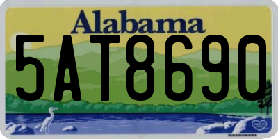 AL license plate 5AT8690