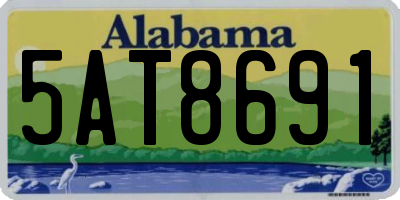 AL license plate 5AT8691