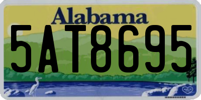 AL license plate 5AT8695