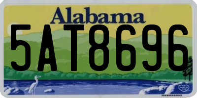 AL license plate 5AT8696